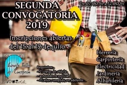 EL CENTRO DE FORMACIÓN Y CAPACITACIÓN LABORAL ESCUELA TALLER DE CONCEPCIÓN TE INVITA A APRENDER A TRABAJAR, TRABAJANDO.