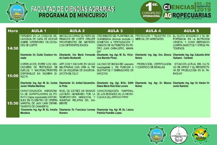 CONCEPCIÓN SERÁ SEDE DEL 1ER.CONGRESO INTERNACIONAL DE CIENCIAS AGROPECUARIAS.