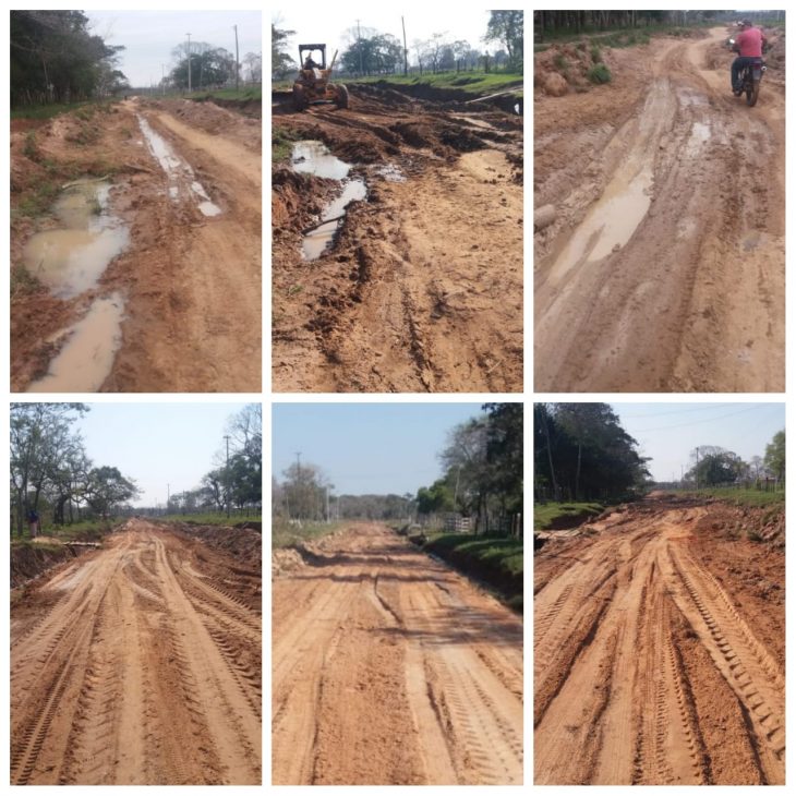 OBRAS DE LA COMUNA REALIZÓ TRABAJOS DE MEJORAMIENTO VIAL EN LA COMUNIDAD DE JHUGUA GONZÁLEZ.