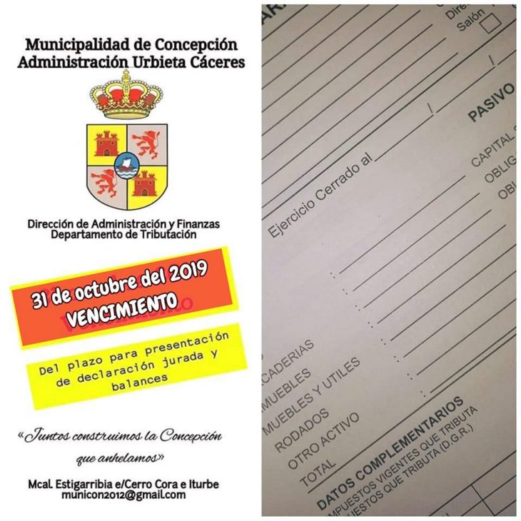 ATENCIÓN COMERCIANTES DE CONCEPCIÓN ‼️ VENCE PLAZO PARA PRESENTACIÓN DE BALANCES.