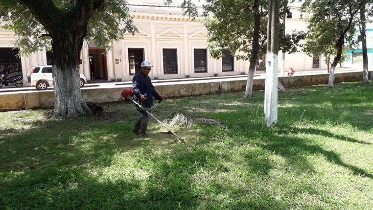 MUNICIPALIDAD REFUERZA LIMPIEZA EN LOS ESPACIOS PÚBLICOS.